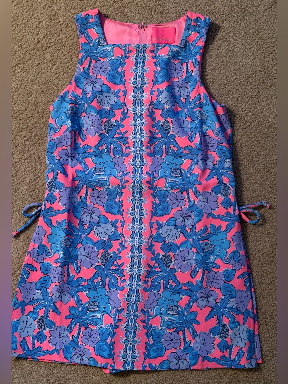 LILLY PULITZER DONNA SQUARE NECK ROMPER